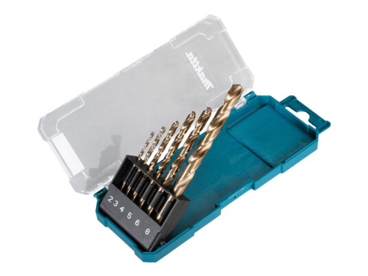 Makita Borsett Metall 6 Deler 2-8 Mm Rustfritt Stål