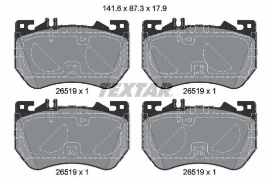 Bremseklosser TEXTAR 2651901