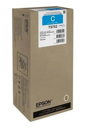 Epson T9742 - XXL size - cyan - original - ink pack - Blekk, pakke Bl