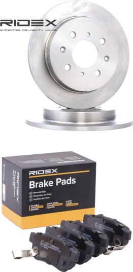 Bremseskiver og -klosser RIDEX 3405B2448