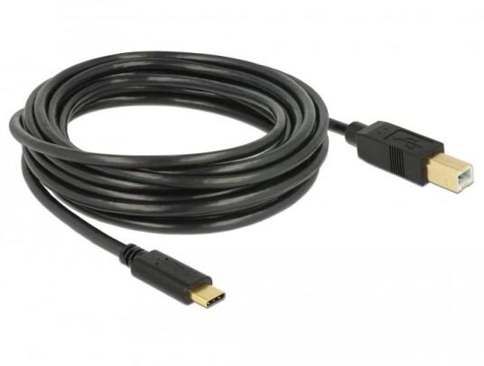 Delock USB Type C Kabel USB C Til USB B 4m