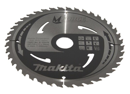 Makita Sirkelsagblad B 32079 210x30x40T Makita Sirkelsagblad B 32079 210x30x40T