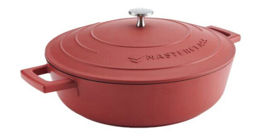 MasterClass   Cast Aluminium lav gryte 4L 29 cm rød