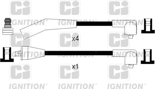 Tennplugg kabelsett QUINTON HAZELL XC1022
