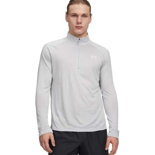 Under Armour Tech 2.0 1/2 Zip Halo Gray Halo Gray male LG Under Armour Tech 2.0 1/2 Zip Halo Gray Halo Gray male LG