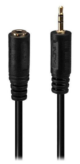 Lindy 3.5mm Stereo Audioadapter 20 cm Skjermet Svart