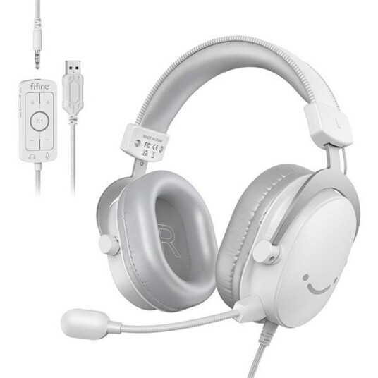 Fifine H9 7.1 Gaming Headset Rgb - Hvit Fifine H9 7.1 Gaming Headset Rgb - Hvit