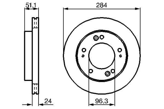 Bremseskive BOSCH 0 986 479 020 Bremseskive BOSCH 0 986 479 020