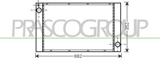 PRASCO MN308R002 Radiator motorkjøling