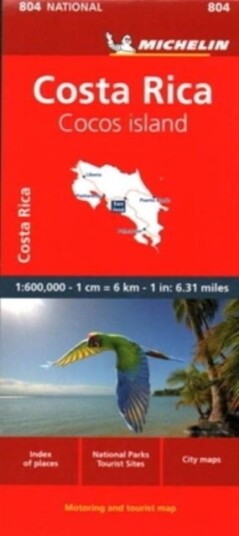 Costa Rica - National Map 804 Costa Rica - National Map 804