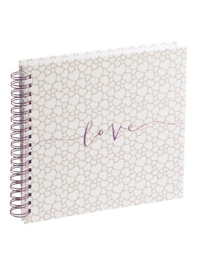 Hama "Romance" Spiral Album 28x24 cm 40 White Pages Hama "Romance" Spiral Album 28x24 cm 40 White Pages