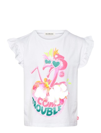 Billieblush Short Sleeves Tee Shirt White 128 Billieblush Short Sleeves Tee Shirt White 128