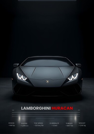 Plakat Lamborghini Huracan