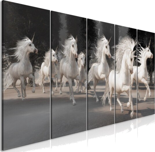 Bilde Unicorns Run 5 Parts Narrow 200x80 Artgeist sp. z o. o.