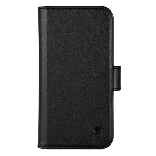 GEAR 2-i-1 Lommebokdeksel i Skinn Flip for iPhone 12/12 Pro - Svart