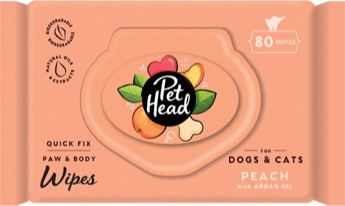 Pet Head Quick Fix Paw & Body Wipes Våtservietter 80pk