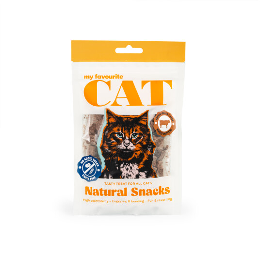 My Favourite Cat Frysetørkede Oksekjøttterninger 30 g Kattesnacks