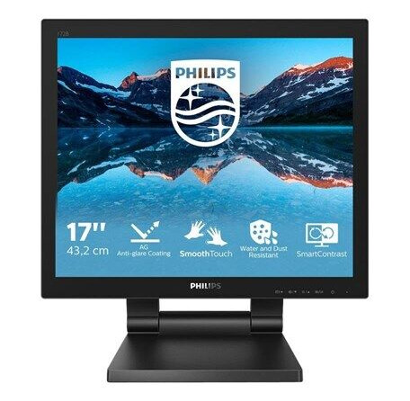 Philips 172B9TL 17" PC-skjerm med TN-panel og 1280x1024 oppløsning - Matt svart Philips 172B9TL 17" PC-skjerm med TN-panel og 1280x1024 oppløsning - Matt svart