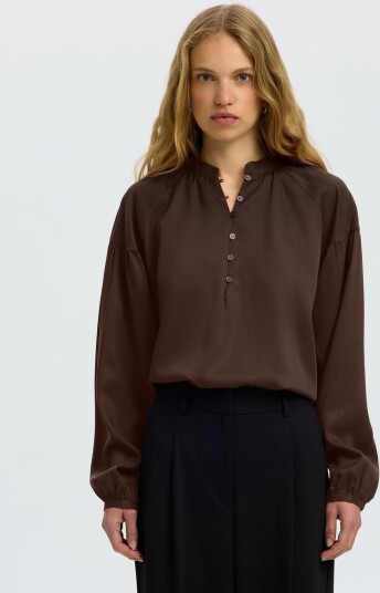 Selected Femme Donna Long Sleeve Shirt Brun 42