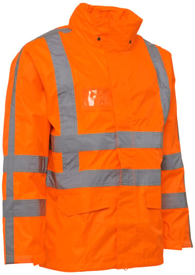 Elka Synlighetsregnjakke 086005r Oransje Str. 4XL