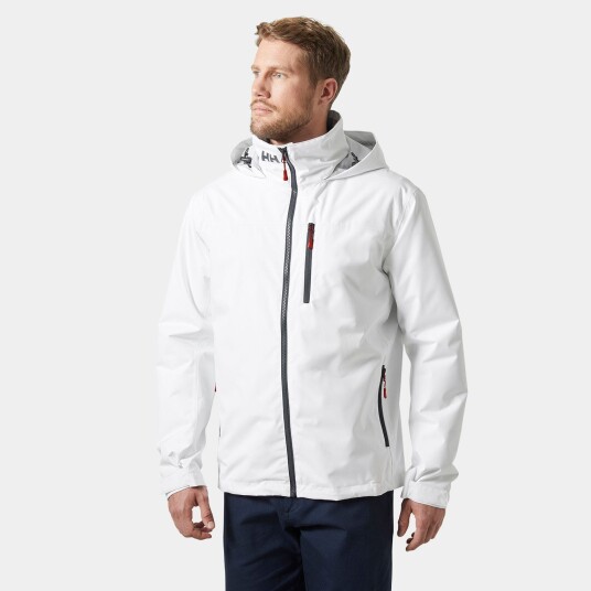Helly Hansen Crew Mellomlags Seilerjakke Med Hette 2.0 Herre Hvit XL