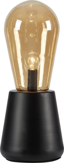 Brook Bordlampe  Høyde 42 Cm  Ravfarget Glass