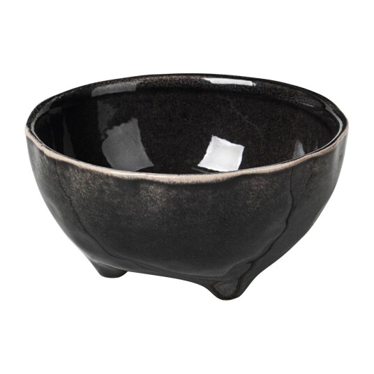Broste Copenhagen Nordic Coal skål på fot Ø 11 cm