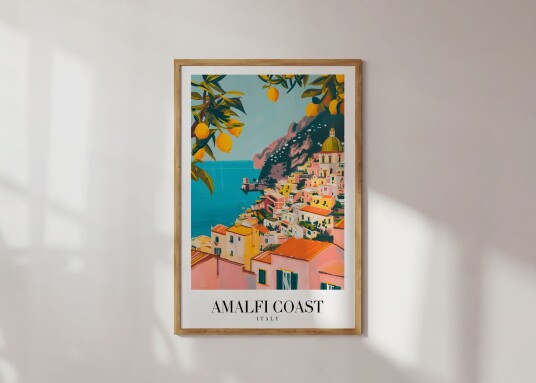 Plakat Amalfikysten Italia
