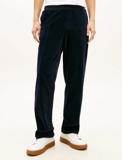 Tommy Hilfiger Velour Country Club Trackpants Navy S Tommy Hilfiger Velour Country Club Trackpants Navy S