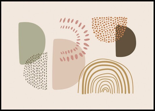 Abstract Shapes and Patterns Plakat Plakat / 100x150cm