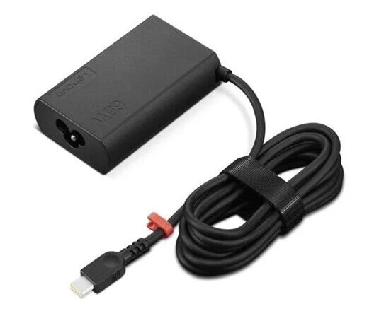 Lenovo 65W USB-C Strømadapter med GaN teknologi - Svart