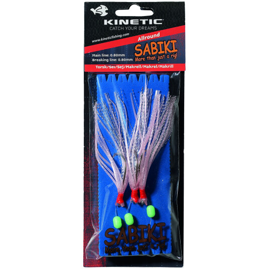 Kinetic Sabiki Allround Cod/pollock/mackerel 0,80mm/#5/0 Pink