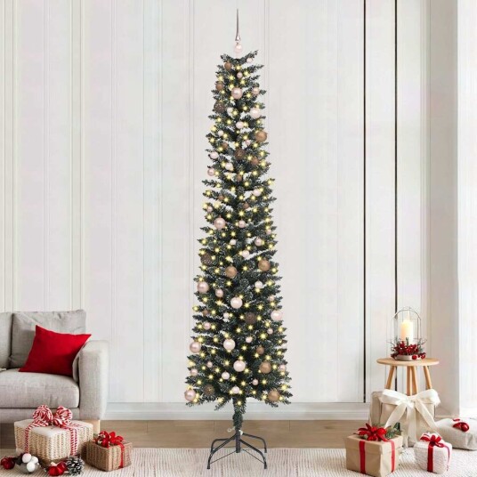  Kunstig juletre grønn 58 x 58 x 240 cm PVC og plast og stål