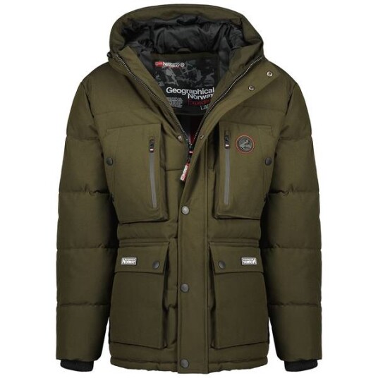 Geographical Norway Geo Norway Spits Parkas Herre Kaki Geographical Norway Geo Norway Spits Parkas Herre Kaki