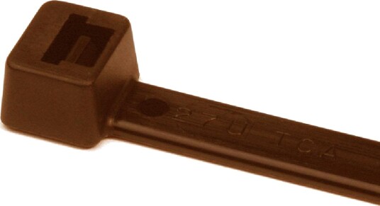 Hellermann Tyton 111 01122 Buntebånd polyamid 100 pakning 200 x 4,6 mm brun Installasjonsmaterial
