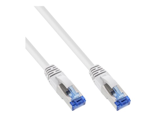 Inline Koblingskabel Rj 45 Hann Til Rj 45 Hann 3 M 6.2 Mm Sftp Pimf Cat 6A Halogenfri Uten Hindringer Hvit En Pakke 25 B 76803W