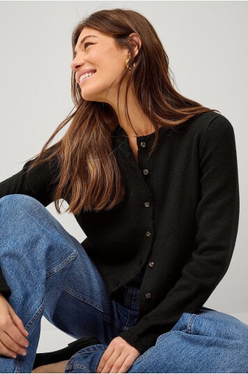 Ellos Collection Strikket cardigan Svart