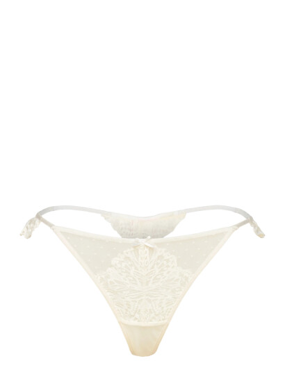 Hunkemöller Posie Hl String T - Cream - XL