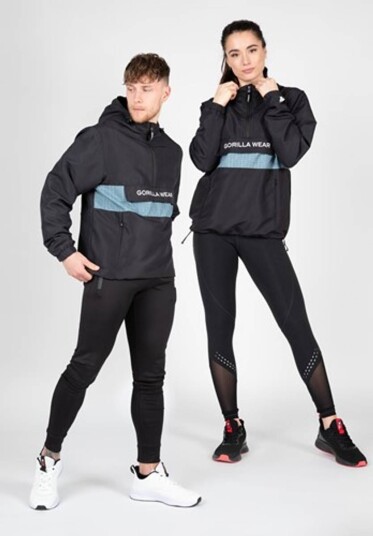 Gorilla Wear Bolton Windbreaker Unisex Black XXL