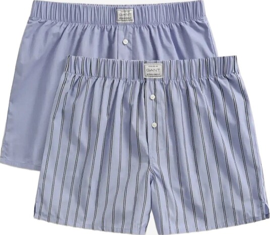Gant Striped Boxer Shorts 2 Pack LAVENDER BLUE XXL Gant Striped Boxer Shorts 2 Pack LAVENDER BLUE XXL