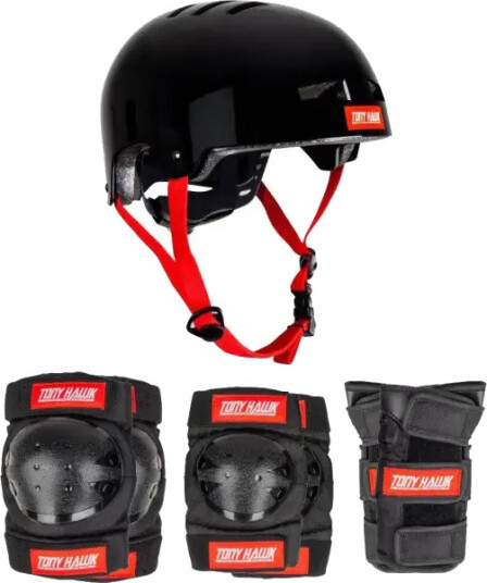 Tony hawk Combo Set skateboardbeskyttelse barn/junior Svart L/Xl Tony hawk Combo Set skateboardbeskyttelse barn/junior Svart L/Xl
