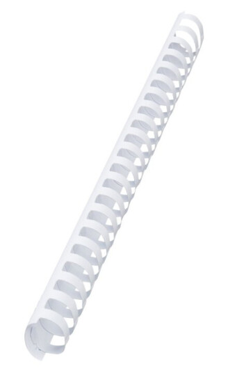 Gbc Combbind - 38 Mm - 21 Ringer - A4 210 X 297 Mm - 330 Ark - Hvit - 50 Stk Plastbindekam - For P/N: 2101435 Ib271106 Ib271717
