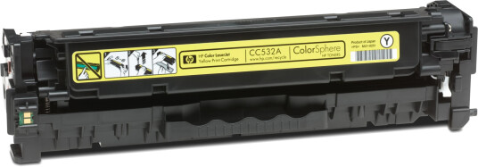 HP Toner 304A / CC532A Gul (2.800 sider) Original HP Toner 304A / CC532A Gul (2.800 sider) Original