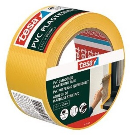 Tesa maskeringstape robust 50 mm x 33 meter gul