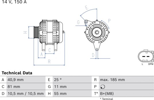 Dynamo BOSCH 0 986 085 490