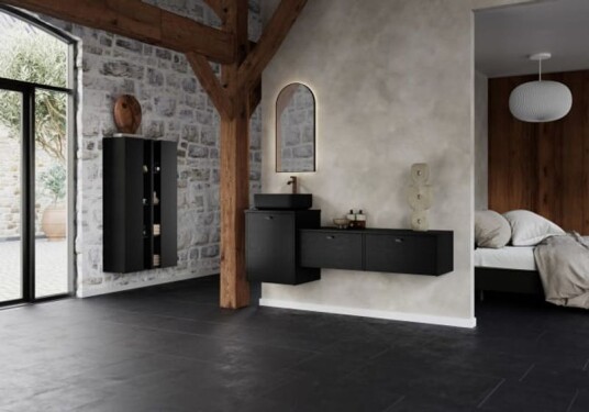 Fossbad Provence miljø 171 cm sort eik