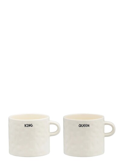 Anna + Nina Royal Mug Set Of 2 - Cream - 50 CL