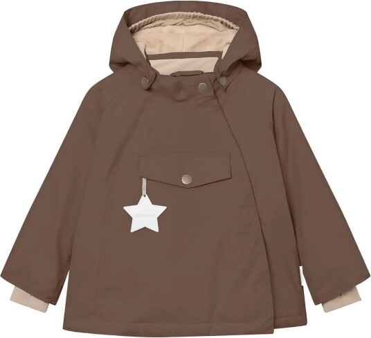 MINI A TURE Matwang Fleece Lined Winter Jacket. Grs CHESTNUT BROWN 86