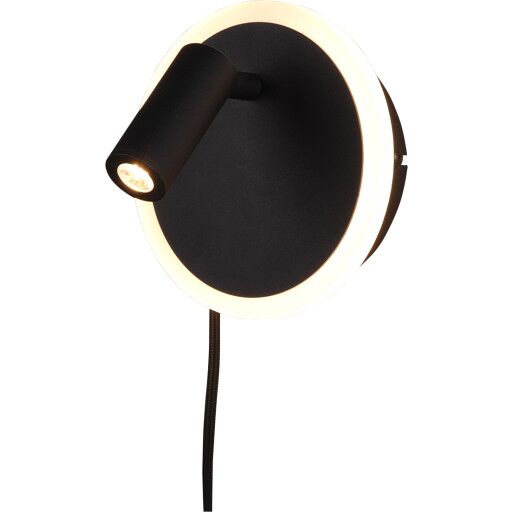 Trio Lighting Jordan vegglampe - Svart