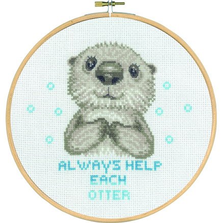 Permin Broderisett Always help Ø20cm